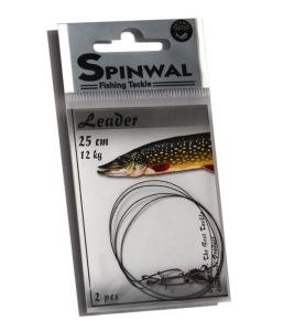 Spinwal leader 25cm 12kg 2pc