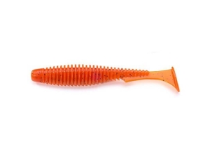 FishUP U-Shad 10cm #049 Oranje Pompoen Zwart 8st