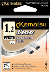 ALUMINIUM OVAAL KLEMBUIS 0,8/1,6 mm 20pc K-5880 KAMATSU