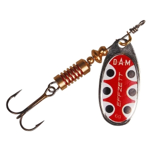 DAM Effzett Standard Spinner Silver Black Dot 3g 