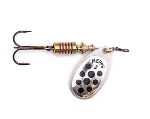 Mepps AGLIA DECOREES Silver/Black Dots 4/9g