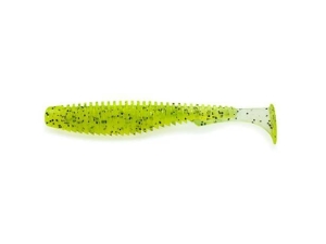 FishUP U-Shad 6,2cm #055 Chartreuse Zwart 9st