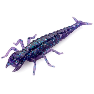 FishUP Diving Bug 2" 50mm #060 Dark Violet/Peacock & Silver 8pc