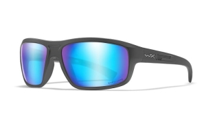 Wiley X CONTEND Captivate Polarized Blue Mirror Smoke Grey Mattete Graphite Frame