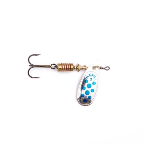 Mepps COMET DECOREES spinnerbait  silver/blue dots 5/11g