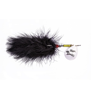 Mepps GIANT MARABOU spinnerbait Silver/Black 40g