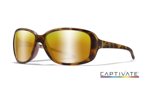 Wiley X AFFINITY Captivate gepolariseerd brons spiegel mat demi montuur