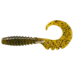 FishUP Fancy Grub 1" 25mm #074 Green Pumpkin Seed 12pc