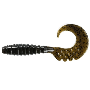 FishUP Fancy Grub 2" 50mm #043 Watermelon Brown/Black 10pc