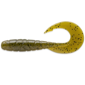 FishUP Mighty Grub 3.5" 90mm #074 Green Pumpkin Seed 7pc