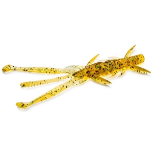 FishUP Shrimp 3" #036 Caramel/Green & Black 9pc
