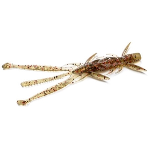 FishUP Shrimp 3" #045 Green Pumpkin/Red & Black 9pc