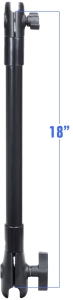 RAM Socket Arm W/ 1,5" en 1" Socket - 18".