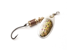 DAM SINGLEHOOK SPINNER #1 3g SINKING BROWN TROUT