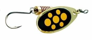 DAM Effzett SINGLEHOOK SPINNER #3 6g SINKING BLACKY