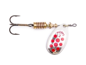 Mepps AGLIA DECOREES Silver/Red Dot 1/3.5g