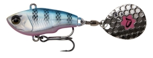 Savage Gear FAT TAIL SPIN 8cm 24g SINKING BLUE SILVER PINK