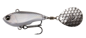 Savage Gear FAT TAIL SPIN 8cm 24g SINKING WHITE SILVER