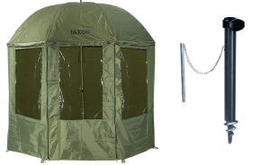 NECO SAXCARP Hengelparasol, 250 cm, met windscherm