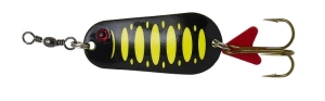 DAM Effzett STANDARD SPOON 6,5 cm 30 g SINKING FLUO YELLOW/BLACK UV