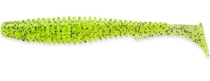 FishUP U-Shad 3" 70mm #055 - Chartreuse/Black