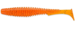 FishUP U-Shad 3,5" 89mm #049 - Orange Pumpkin/Black Black