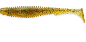 FishUP U-Shad 3,5" 89mm #036 - Caramel/Green & Black