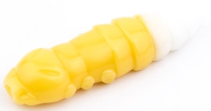 FishUP Pupa 1.2" 32mm #134 - Cheese/White 10pc