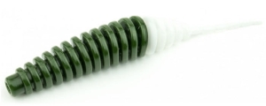 FishUP Tanta 2.5" 61mm #140 - Dark Olive/White 8pc