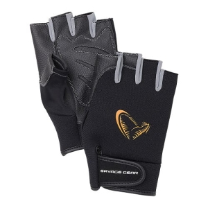 Savage Gear Neopreen Handschoenen Halve Vinger ZwartM