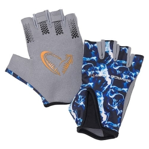 Savage Gear Marine Half Handschoen Zeeblauw L