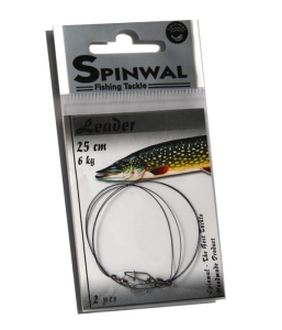 Spinwal leader 25cm 6kg 2st.