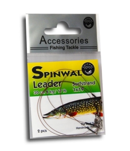 Steel Spinwal Leader 30cm 8kg 2pc