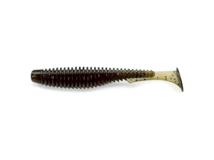 FishUP U-Shad 5cm #043 Watermelon Brown Black 10pc