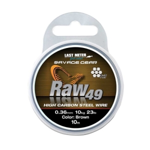 Savage Gear Raw 49 lijn 0.54mm 23kg Bruin 10m