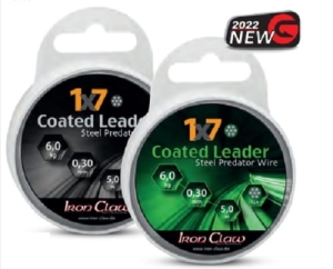 IRON CLAW 1x7 Coated Leader black 18kg 5m