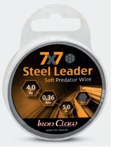 IRON CLAW 7x7 Steel Leader 9kg 5m