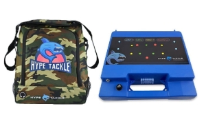 Set Tas Cover voor Hype Tackle Camo Fishfinder + PREMIUM Box voor twee accu's met zekering