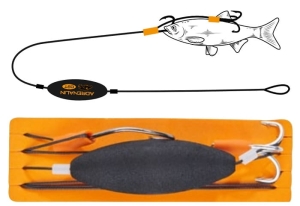 Balzer Adrealin meerval worm rig met 25g Uw-Float