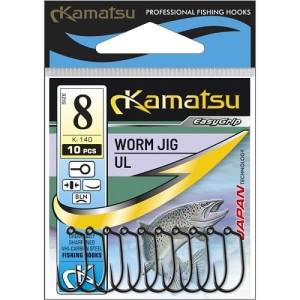 KAMATSU WORM JIG UL 8 BLNO K-140 .10pc