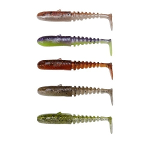 SG Gobster Shad 9cm 9g Clear Water Mix 5pc