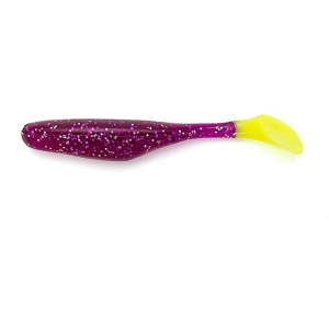 Bass Assassin 4" Walleye Purple Canary 10st