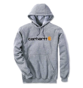 Carhartt Ondertekend Logo Sweatshirt Grijs M