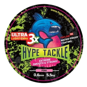Hype Tackle ULG 3X Roze 0.05mm 3.1kg 100m