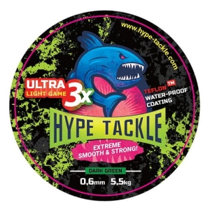 Hype Tackle ULG 3X Donkergroen 0.08mm 5.4kg 100m