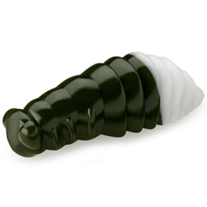 FISHUP Maya 1.4" (8pc.), #140 - Dark Olive/White, Cheese Taste