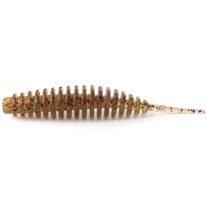 FishUP Tanta 3.5" 90mm #045 - Green Pumpkin/Red & Black 5pc