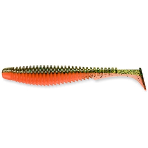 FishUP U-Shad 4" 101mm #205 - Watermelon/Orange 8pc