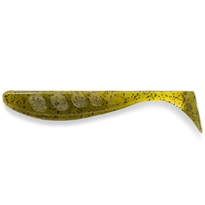FishUP Wizzle Shad 3" 80mm #074 - Green Pumpkin Seed 8pc