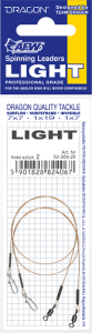 Dragon 1x7 Surflon 9kg Light leader 30cm 2pc